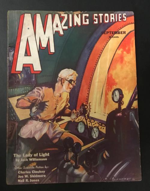 Amazing Stories Sep 1932 Morey Cvr; Jack Williamson