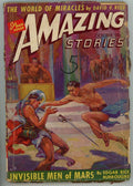 Amazing Stories" Oct 1941 Burroughs, J. Allen St. John FC, Frank Paul BC