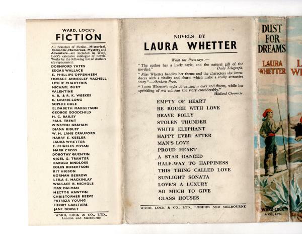 Dust for Dreams by Laura Whetter (First Edition) Ward File Copy