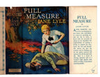 Full Measure by Jane Lyle (First Edition) Rare DJ Publisher's Copy