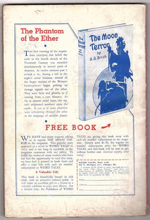 Weird Tales Jun 1935 Brundage Cvr; R. E. Howard; Donald Wandrei; Bloch - Pulp