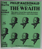 The Wraith by Philip MacDonald (First Edition) Fax DJ