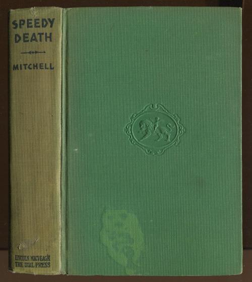 Speedy Death by Gladys Mitchell (First US Edition) Author's First Book