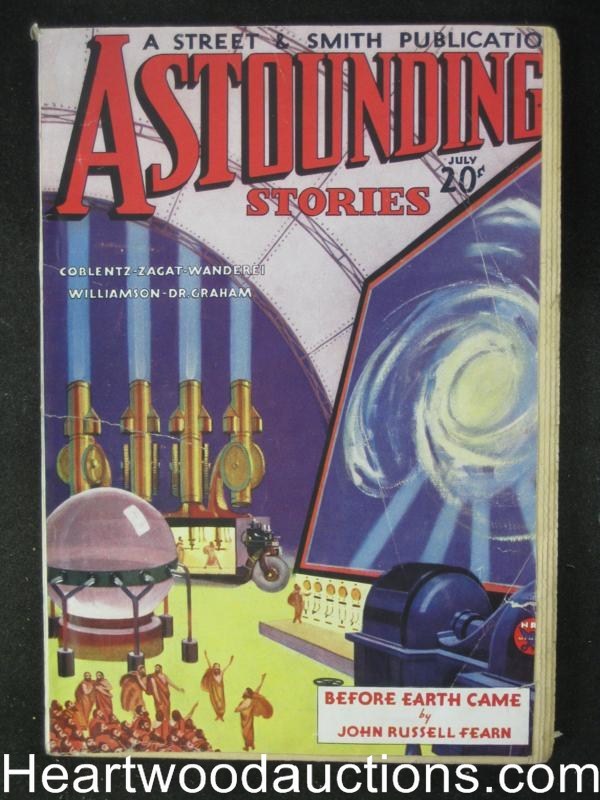 Astounding Jul 1934  J.R. Fearn, Jack Williamson, Wandrei