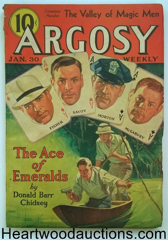 Argosy Jan 30, 1937  Burroughs - Seven Worlds to Conquer 7/6