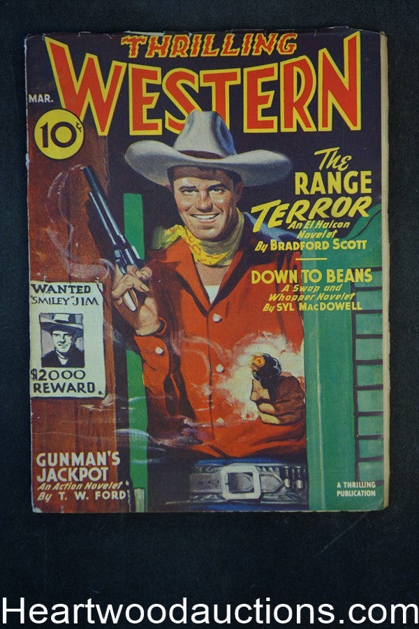 Thrilling Western Mar 1946 Bradford Scott, Syl MacDowell, Allan K. Echols - High