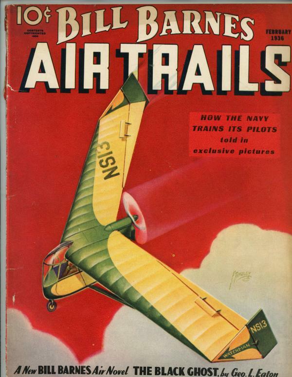 Bill Barnes Air Trails Feb 1936 Bill Barnes Full Length Novel Pulp