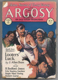 Argosy March 8 1930 Reusswig Cvr; Erle Stanley Gardner; Ralph Milne Farley