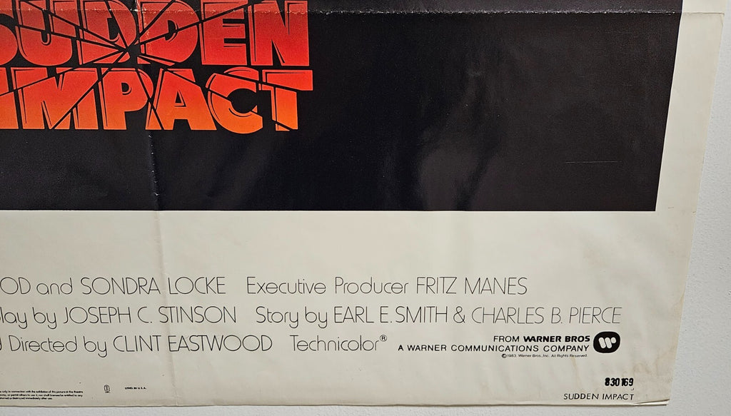 Sudden Impact 1983 Original Movie Poster - 27" x 41" Clint Eastwood