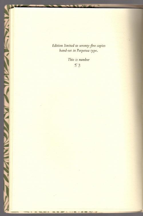 Master of Fallen Years by Vincent O'Sullivan (Limited Edition)