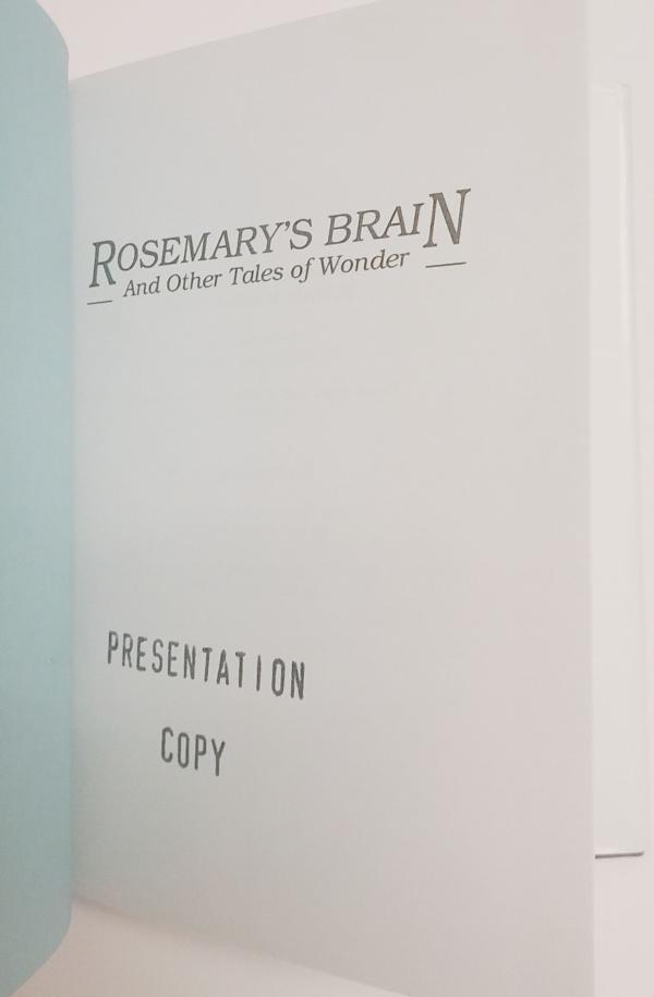 Rosemary's Brain: And Other Tales of Wonder  Martha Soukup 1st Anne McCaffrey's