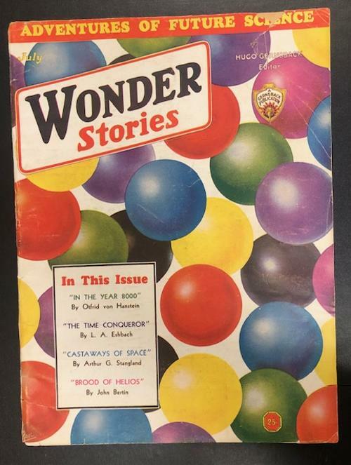 Wonder Stories Jul 1932 stylized pattern Cvr Pulp