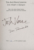 The Jack Vance Lexicon by J. Vance & Dan Temianka, editor (Signed 1st Ltd) Si...
