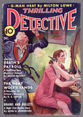 Thrilling Detective Dec 1938 Gun Attack Cvr, Hugh Clevely - Pulp