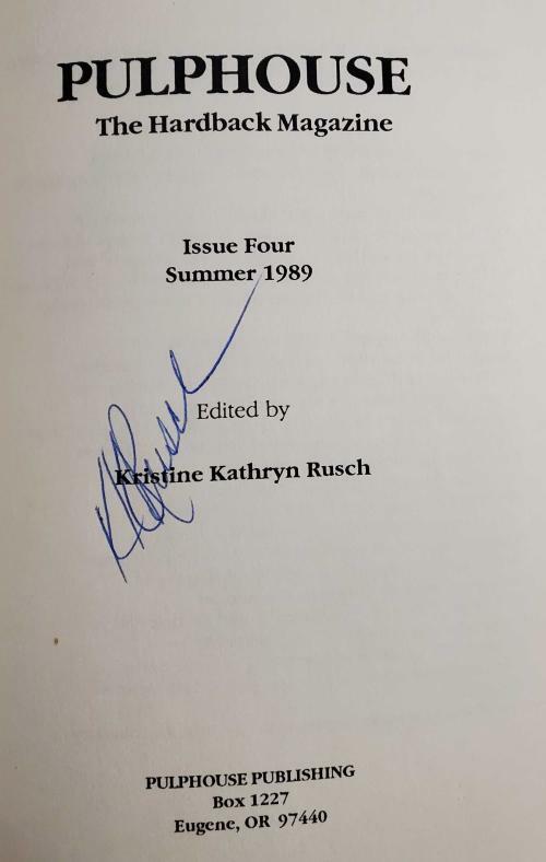 Pulphouse Summer 1989 Issue 4 Limited Edition Signed