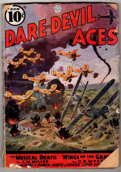 Daredevil Aces May 1936 Pulp C.M. Miller; Robert Sidney Bowen; William Hartley;