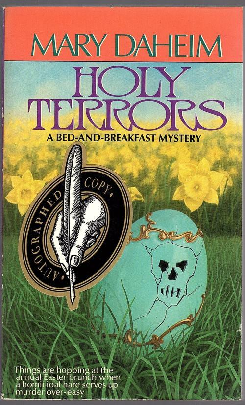 Holy Terrors by Mary Daheim (Later Printing) Signed