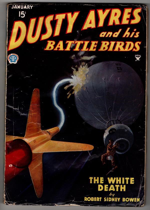 Dusty Ayres January 1935 Blakeslee Cvr; "The White Death"
