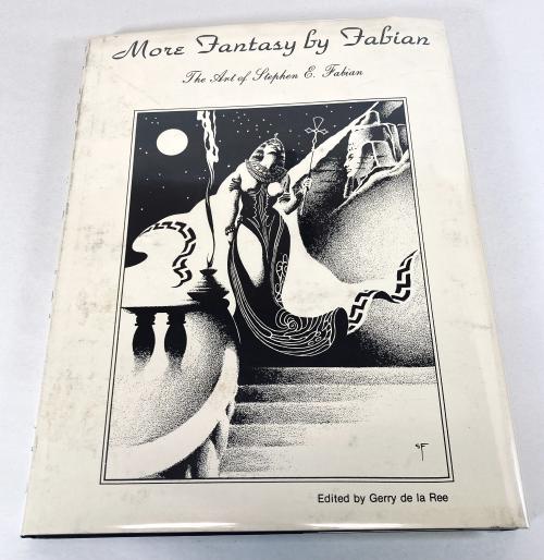 Lot of 5 Fantasy Art Books: Stephen E. Fabian, Hannes Bok, and Virgil Finlay Signed