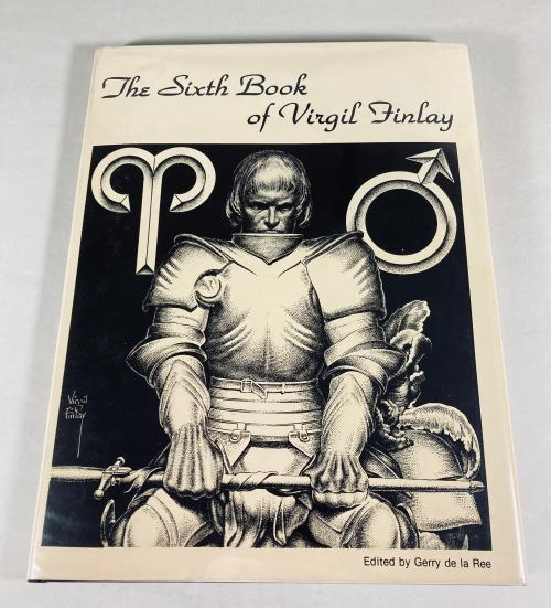 Lot of 5 Fantasy Art Books: Stephen E. Fabian, Hannes Bok, and Virgil Finlay Signed