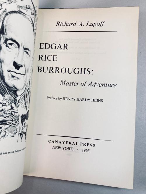 Edgar Rice Burroughs: Master of Adventure by Richard A. Lupoff (Limited) Signed
