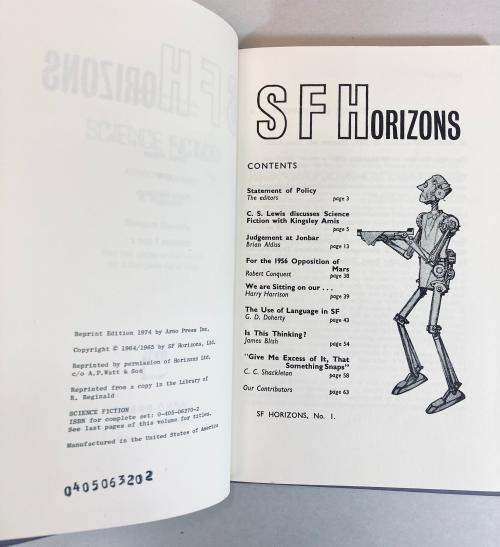 SF Horizons Volumes 1 and 2 by Brian W. Aldiss & Harry Harrison (Reprint Edition)