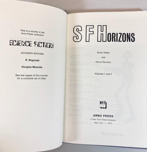 SF Horizons Volumes 1 and 2 by Brian W. Aldiss & Harry Harrison (Reprint Edition)
