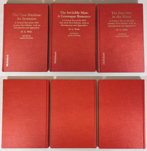 Lot of 3 McFarland: The Annotated H. G. Wells (Books 1, 3, and 6) by Leon Stover