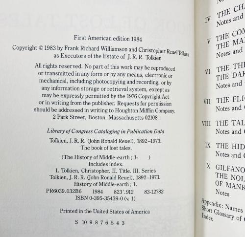 The Book of Lost Tales (Part One & Part Two) by J. R. R. Tolkien