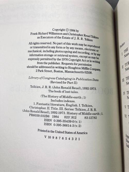 The Book of Lost Tales (Part One & Part Two) by J. R. R. Tolkien