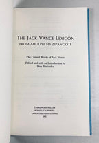 The Jack Vance Lexicon: The Coined Words of Jack Vance from Ahulph to Zipangote
