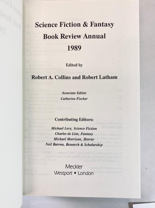 Science Fiction & Fantasy Book Review Annual 1989 (First Edition)