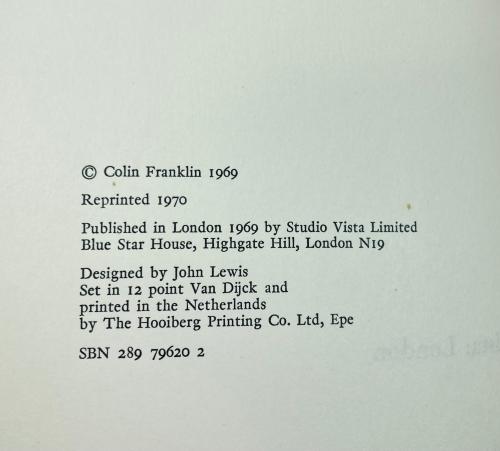 The Private Presses by Colin Franklin (Illustrated) 1970 Reissue