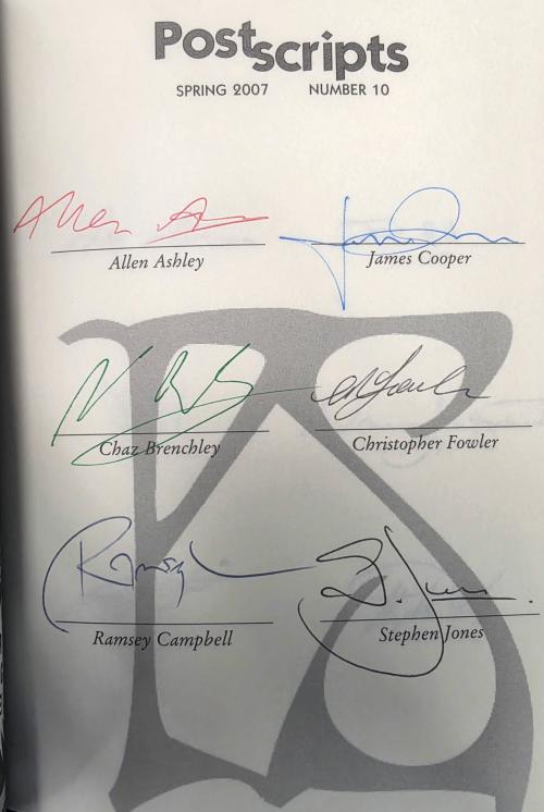 Postscripts: The A to Z of Fantastic Fiction, Spring 2007, #10 (First Edition) Signed