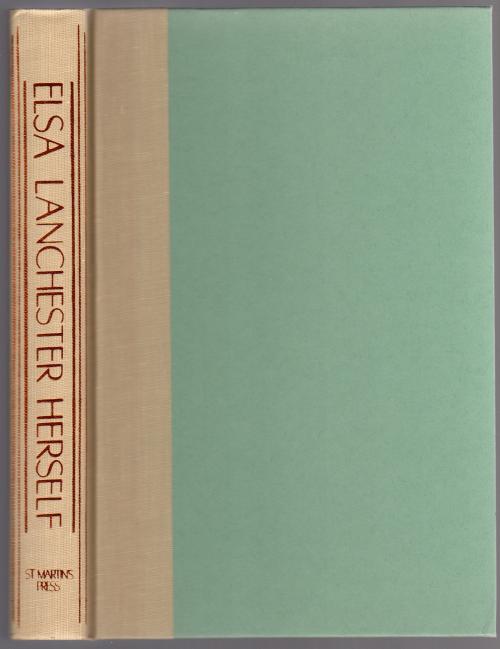 Elsa Lanchester Herself by Elsa Lanchester (First Edition)