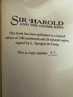 Sir Harold and the Gnome King by L. Sprague de Camp (First Edition) LTD