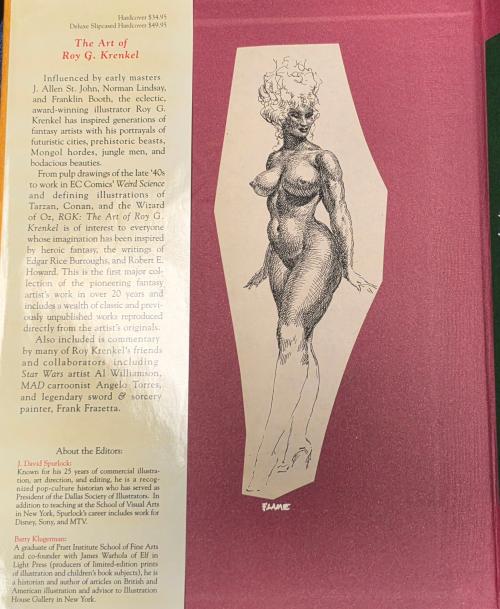 RGK: The Art of Roy G. Krenkel by Al WIlliamson Ltd Estate Copy w/ Original Art