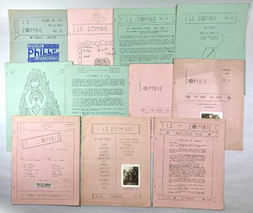 LOT of 30 Issues LE ZOMBIE 1939-1945 Science Fiction FANZINE by Bob Tucker