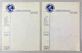 Science Fiction League Letterhead (2 unused sheets)