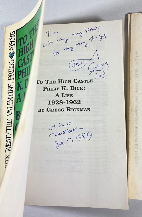Philip K. Dick: In His Own Words (1st & 2nd) / The Last Testament / To the High Castle Signed