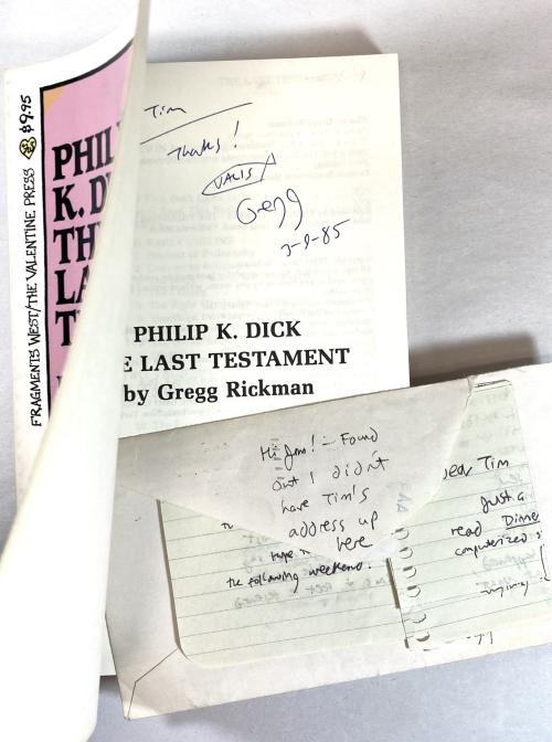Philip K. Dick: In His Own Words (1st & 2nd) / The Last Testament / To the High Castle Signed