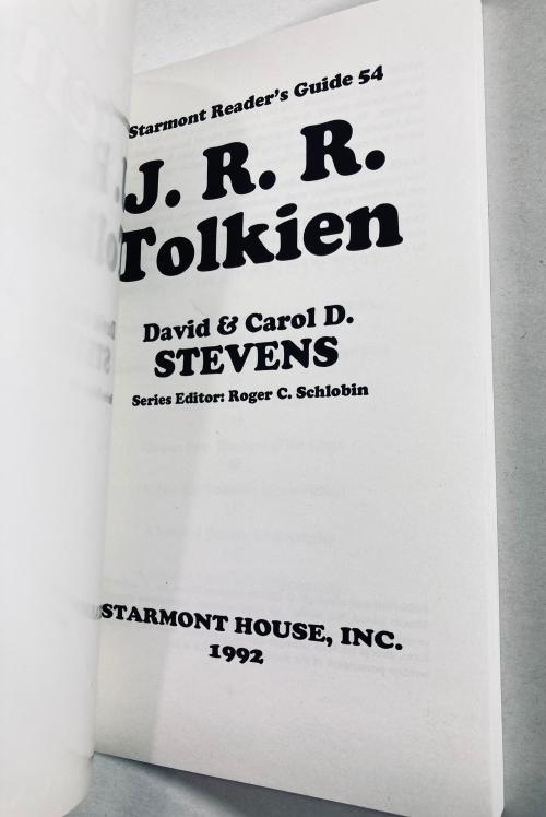 J. R. R. Tolkien (The Starmont Reader's Guide 54) by David & Carol D. Stevens