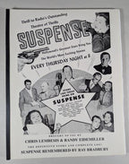 Suspense 1942 - 1962 Radio Stories by Chris Lembesis, Randy Eidemiller Signed