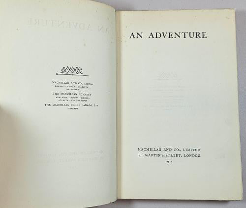 An Adventure by Elizabeth Morison; Frances Lamont (First Edition) Rare