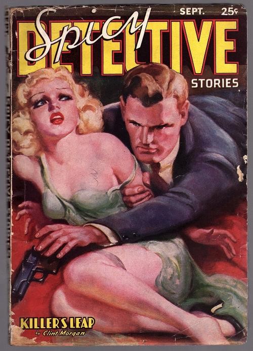 Spicy Detective Sep 1937 GGA Parkhurst Cvr Bellem, E. H. Price - Pulp