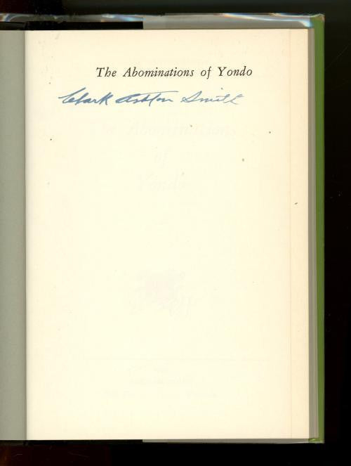 The Abominations of Yondo by Clark Ashton Smith (First Edition) Signed