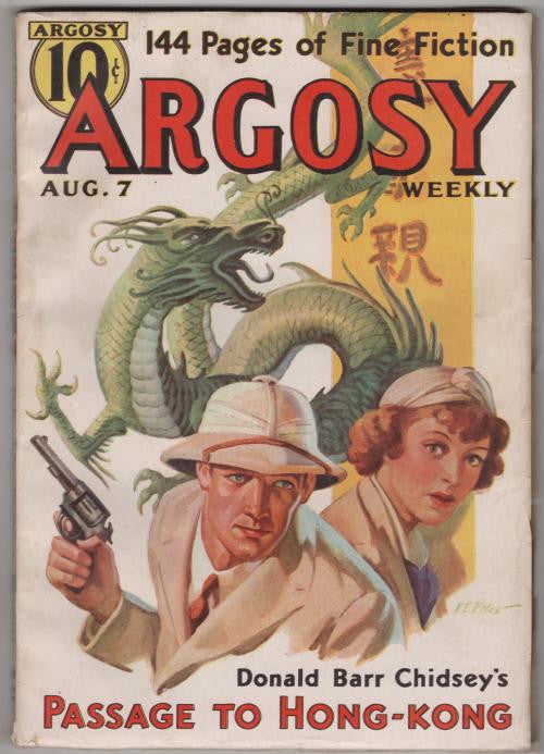 Argosy Aug 7 1937 V. E. Piles Cvr; Donald B. Chidsey; Theodore Roscoe; Luke S...