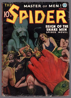 The Spider Dec 1936 GGA Howitt Cvr; Frank Gruber story - Pulp