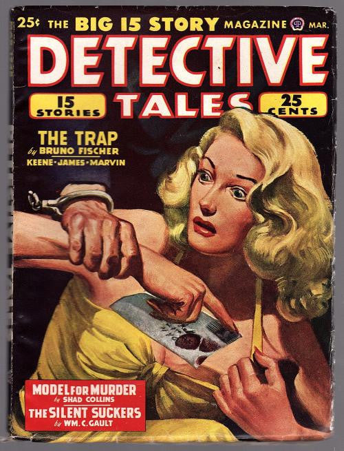 Detective Tales Mar 1948 Blonde GG Cleavage Cover Art - Pulp