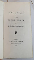 The Upper Berth by F. Marion Crawford (First Edition)